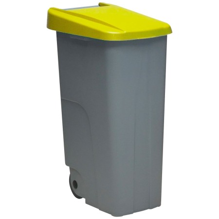 Caixote de Lixo para Reciclagem Denox Amarelo 110 L | Tienda24 - Global Online Shop Tienda24.eu