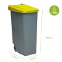 Cubo de Basura para Reciclaje Denox Amarillo 110 L | Tienda24 - Global Online Shop Tienda24.eu