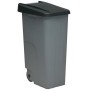 Dustbin with Wheels Denox Black Grey 110 L | Tienda24 - Global Online Shop Tienda24.eu