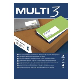 Étiquettes adhésives MULTI 3 500 Volets 70 x 37 mm Blanc de MULTI 3, Étiquettes adhésives et autocollants - Réf : S8413471, P...