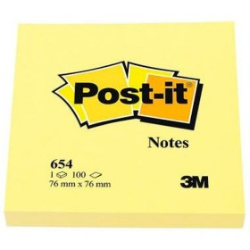 Sticky Notes Post-it CANARY YELLOW Yellow 7,6 x 7,6 cm 36 Units 36 Pieces 76 x 76 mm by Post-it, Self-Stick Notes - Ref: S841...