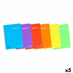 Cahier ENRI 80 Volets 90 g/m² (5 Unités) de ENRI, Cahiers à spirales - Réf : S8421468, Prix : 9,39 €, Remise : %