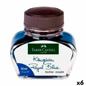 Inchiostro Faber-Castell Azzurro 6 Pezzi 30 ml di Faber-Castell, Inchiostri in flacone - Rif: S8421679, Prezzo: 21,51 €, Scon...