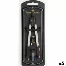 Compass Faber-Castell Silver articulated (5 Units) | Tienda24 - Global Online Shop Tienda24.eu