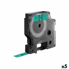 Ruban Laminé pour Etiqueteuses Dymo D1 40919 9 mm LabelManager™ Noir Vert (5 Unités) de Dymo, Étiquettes adhésives et autocol...