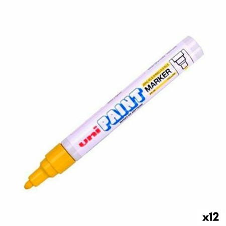 Marqueur permanent Uni-Ball PX-20 Jaune 2,8 mm (12 Unités) de Uni-Ball, Marqueurs indélébiles & Stylos-marqueurs - Réf : S842...