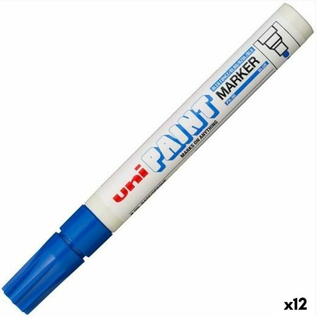 Marqueur permanent Uni-Ball PX-20 Bleu (12 Unités) de Uni-Ball, Marqueurs indélébiles & Stylos-marqueurs - Réf : S8425243, Pr...