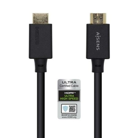 Câble HDMI Aisens A150-0422 Noir de Aisens, Câbles HDMI - Réf : S8427354, Prix : 6,16 €, Remise : %