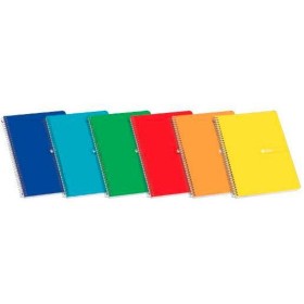 Cahier Pacsa Basic Multicouleur quarto 10 Pièces 80 Volets | Tienda24 - Global Online Shop Tienda24.eu