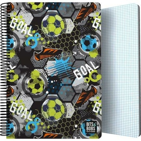 Quaderno con Anelli Grafoplas Bits&Bobs 24 Goal Multicolore Din A4 80 Pagine 21,5 x 31,5 cm di Grafoplas, Blocchi spiralati -...