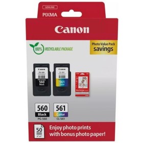 Ink and Photogrpahic Paper pack Canon PG560 - CL561 Multicolour by Canon, Printer toners and inks - Ref: S8434244, Price: 54,...