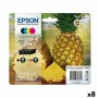 Original Tintenpatrone Epson XP-2200 WF-2910DWF Schwarz/Zyanblau/Magenta/Gelb (8 Stück) von Epson, Toner und Druckertinte - R...