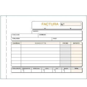 Livret de factures 15 x 10,5 cm (5 Unités) de N/A, Formulaires de facturation - Réf : S8437246, Prix : 9,37 €, Remise : %