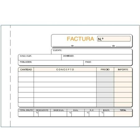 Talonário de Faturas 15 x 10,5 cm (5 Unidades) de N/A, Formulários de venda e faturas - Ref: S8437246, Preço: 9,37 €, Descont...