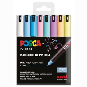 Rotulador de tinta acrílica POSCA PC-1MR/8C Pastel 0,7 mm 8 Peças de POSCA, Marcadores permanentes - Ref: S8437714, Preço: 19...