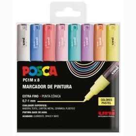 Acryl-Farbstift POSCA PC-1M/8C Kuchen 0,9-1,3 mm 8 Stücke von POSCA, Permanent-Marker - Ref: S8437715, Preis: 22,89 €, Rabatt: %