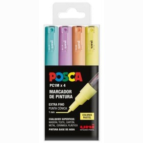 Rotulador de pintura acrílica POSCA PC-1M/4C Pastel 0,7 mm 4 Piezas de POSCA, Rotuladores permanentes - Ref: S8437716, Precio...