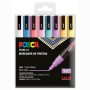 Pennarello per vernice acrilica POSCA PC-3M/8C Torta 0,9-1,3 mm 8 Pezzi di POSCA, Pennarelli indelebili e marcatori - Rif: S8...