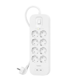 Extensão com 8 Tomadas com Interruptor Belkin SRB004VF2M (2 m) de Belkin, Réguas - Ref: S8437795, Preço: 35,15 €, Desconto: %