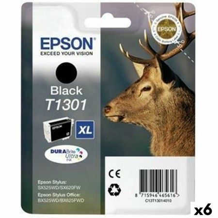 Original Ink Cartridge Epson SX525WD/620FW/ OFFICE B42WD/ 525WD/625FWD/925FWD Black (6 Units) by Epson, Printer toners and in...