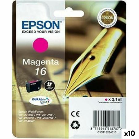 Original Ink Cartridge Epson DURABRITE ULTRA INK - Nº 16 Magenta (10 Units) by Epson, Printer toners and inks - Ref: S8437968...