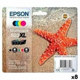 Cartucho de Tinta Original Epson Negro/Cian/Magenta/Amarillo (8 Unidades) (1 unidad) de Epson, Tóners y tinta de impresora - ...