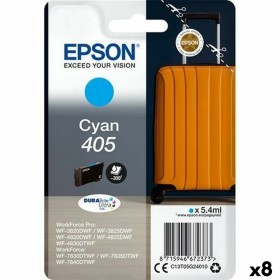 Cartouche d'encre originale Epson Nº 405 Cyan (8 Unités) de Epson, Toners et encre pour imprimante - Réf : S8438080, Prix : 1...