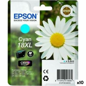 Cartouche d'encre originale Epson Nº18XL Cyan (10 Unités) (1 Unité) de Epson, Toners et encre pour imprimante - Réf : S843808...