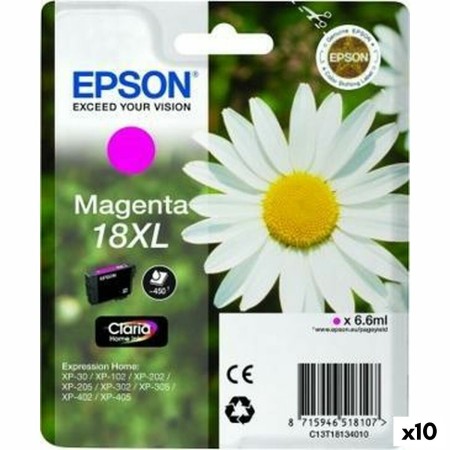 Cartuccia ad Inchiostro Originale Epson Nº18XL Magenta (10 Unità) (1 Unità) di Epson, Toner e inchiostro per stampante - Rif:...