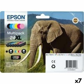 Original Ink Cartridge Epson Black/Cyan/Magenta/Yellow (7 Units) (6 Units) by Epson, Printer toners and inks - Ref: S8438090,...