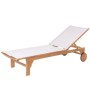 Chaise longue Nina Blanc 200 x 65 x 36 cm de BigBuy Garden, Bains de soleil - Réf : S8700086, Prix : 208,86 €, Remise : %