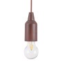 Bulb-shaped Lamp Pull & click Walnut by BigBuy Home, Pendant Lights - Ref: S8700404, Price: 7,53 €, Discount: %