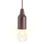 Bulb-shaped Lamp Pull & click Walnut by BigBuy Home, Pendant Lights - Ref: S8700404, Price: 7,53 €, Discount: %