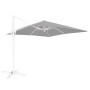 Parasol Tiber Blanc Gris clair Aluminium 300 x 300 x 250 cm LED de BigBuy Outdoor, Parasols - Réf : S8700711, Prix : 524,81 €...