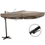 Parasol Tiber Taupe Alumínio 300 x 300 x 250 cm de BigBuy Outdoor, Sombrinhas - Ref: S8700717, Preço: 401,64 €, Desconto: %