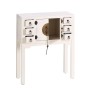 Hall ORIENTE White Wood Iron DMF 63 x 26 x 80 cm by BigBuy Home, Tables - Ref: S8800020, Price: 181,06 €, Discount: %