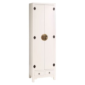 Armadio ORIENTE Bianco Legno Ferro DMF 55 x 33 x 185 cm di BigBuy Home, Credenze e buffet - Rif: S8800024, Prezzo: 452,69 €, ...