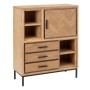 Buffet SPIKE 90 x 36 x 115,5 cm Naturel Métal Bois de BigBuy Home, Buffets, crédences et vaisseliers - Réf : S8800588, Prix :...