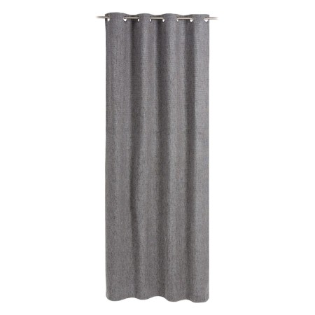 Curtain Grey Polyester 100% cotton 140 x 260 cm by BigBuy Home, Curtains - Ref: S8802115, Price: 56,64 €, Discount: %