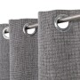 Curtain Grey Polyester 100% cotton 140 x 260 cm by BigBuy Home, Curtains - Ref: S8802115, Price: 56,64 €, Discount: %