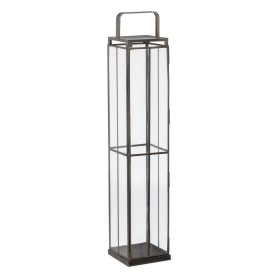 Lantern set Romimex Silver Metal Glass 24 x 34 x 13 cm 2 Pieces | Tienda24 - Global Online Shop Tienda24.eu