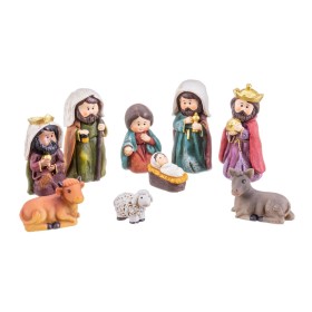 Christmas bauble Multicolour Polyresin Nativity/Bethlehem 9 cm (9 Pieces) by BigBuy Christmas, Christmas - Ref: S8803752, Pri...