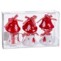 Adorno Navideño Blanco Rojo Metal Campana 4,5 cm (6 Unidades) de BigBuy Christmas, Navidad - Ref: S8803983, Precio: 8,83 €, D...