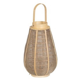 Portavelas Natural Madera Cristal 20 x 20 x 68 cm | Tienda24 - Global Online Shop Tienda24.eu