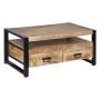 Mesa de apoio MARA Preto Natural 100 x 60 x 45 cm 100 x 45 x 60 cm de BigBuy Home, Jogos de móveis - Ref: S8806047, Preço: 32...