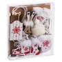 Christmas bauble White Red 13 X 11 X 2 CM (10 Units) by BigBuy Home, Christmas - Ref: S8806590, Price: 6,52 €, Discount: %