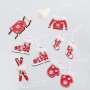 Christmas bauble White Red 13 X 11 X 2 CM (10 Units) by BigBuy Home, Christmas - Ref: S8806591, Price: 6,52 €, Discount: %