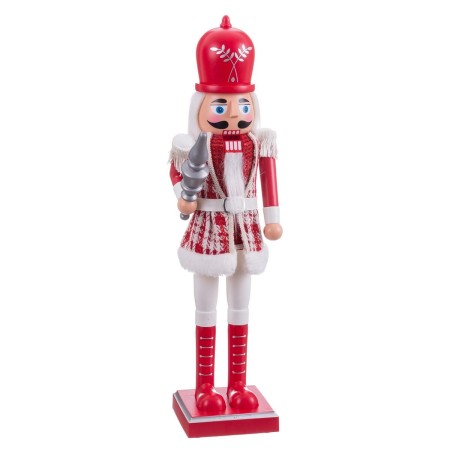 Christmas bauble White Red Soldier 14 x 12 x 52 cm by BigBuy Home, Christmas - Ref: S8807072, Price: 30,52 €, Discount: %