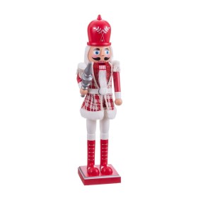 Christmas bauble White Red Soldier 11 x 9 x 38 cm by BigBuy Home, Christmas - Ref: S8807076, Price: 20,24 €, Discount: %