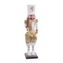 Christmas bauble White Golden Soldier 11 x 9 x 38 cm by BigBuy Home, Christmas - Ref: S8807077, Price: 20,24 €, Discount: %